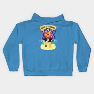 Pirates lion go roarrgh Kids Hoodie